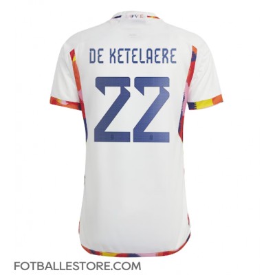 Belgia Charles De Ketelaere #22 Bortedrakt VM 2022 Kortermet